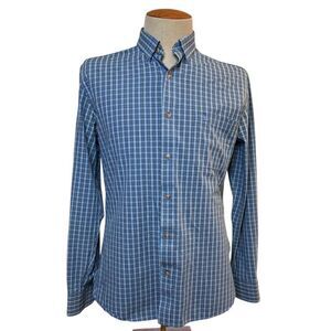 Fish Hippie Button Down Sht Sz. M Solace Collection Genuine Waterside Originals